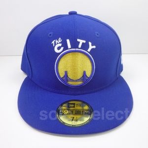 NEW! New Era 5950 GS WARRIORS Fitted Hat sz 7-1/8